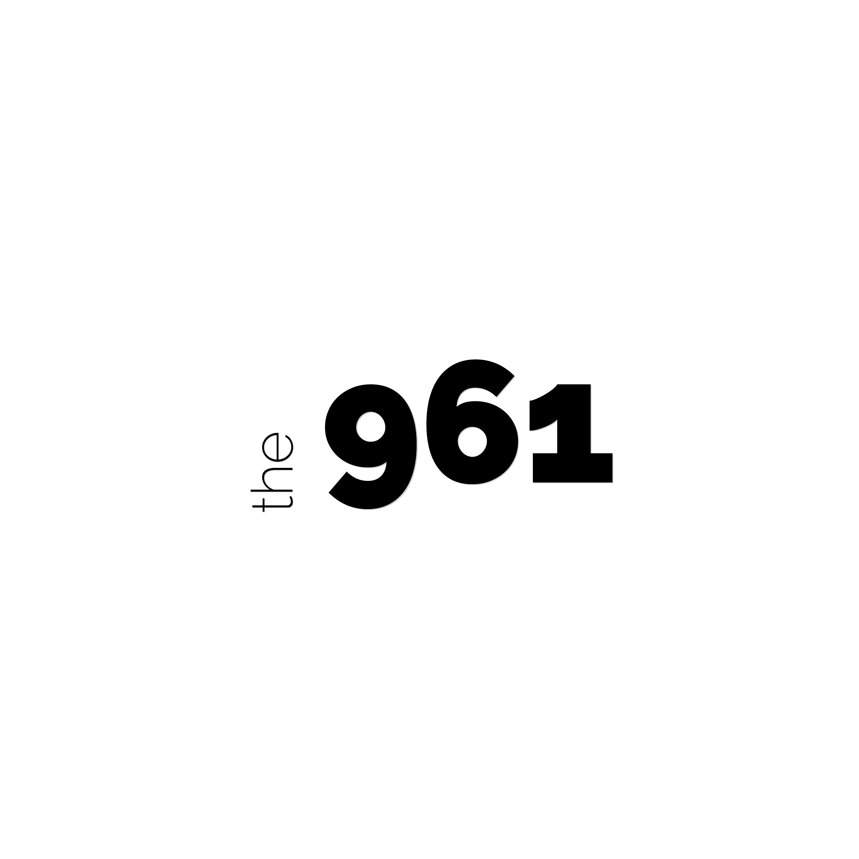 The main logo variation in logotype design in it's black variation